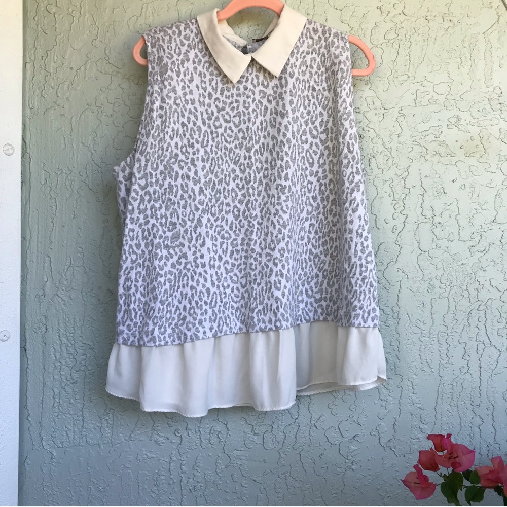 🦄 Loft Cheetah Sweater Blouse